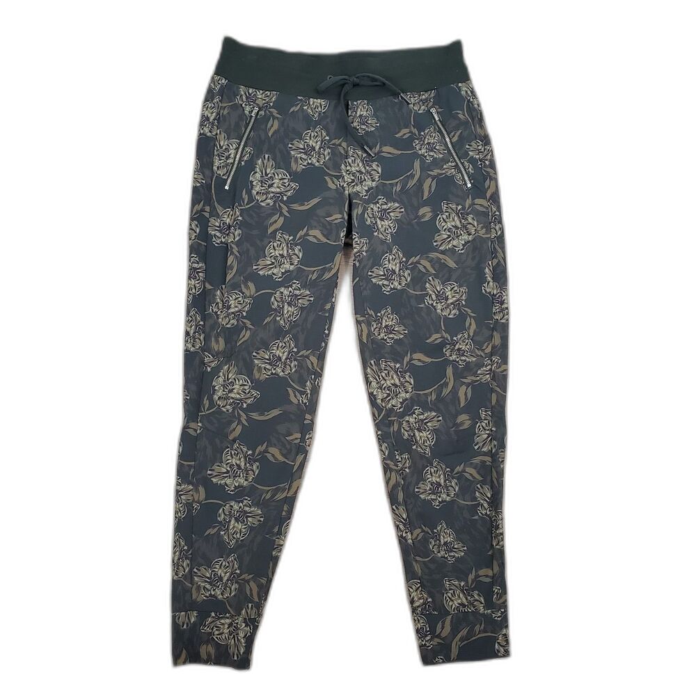 Athleta Trekkie North Printed Jogger 6 Floral Green Hiking Ripstop Outdoors